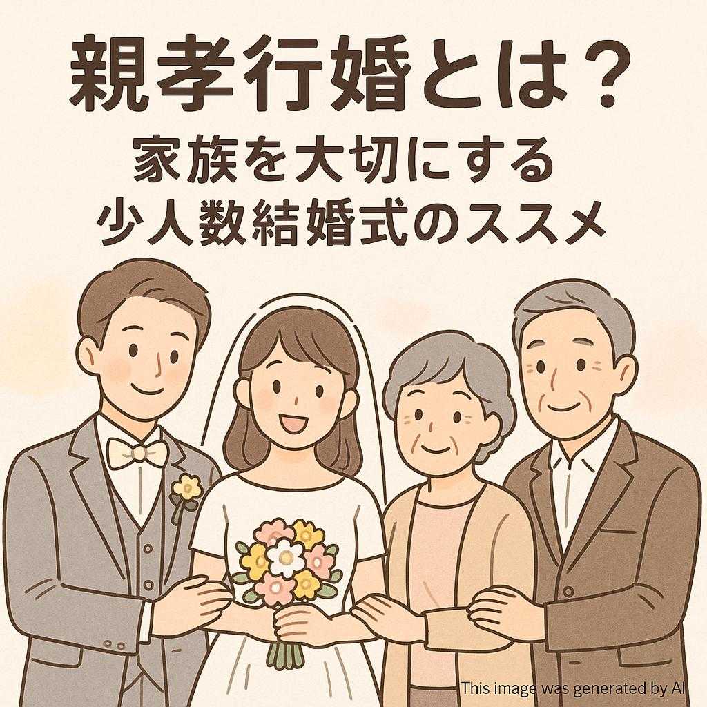 親孝行婚とは？家族を大切にする少人数結婚式のススメ