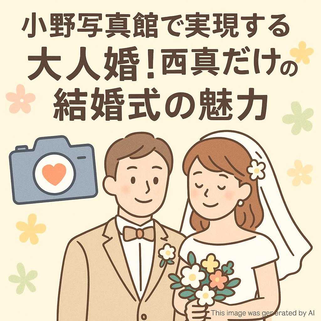 小野写真館で実現する大人婚！写真だけの結婚式の魅力