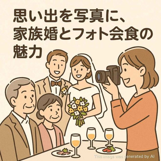 思い出を写真に、家族婚とフォト会食の魅力