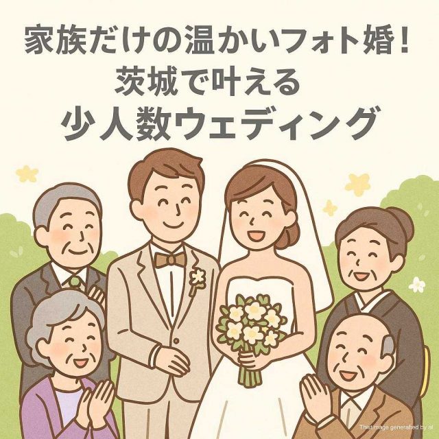 家族だけの温かいフォト婚！茨城で叶える少人数ウェディング