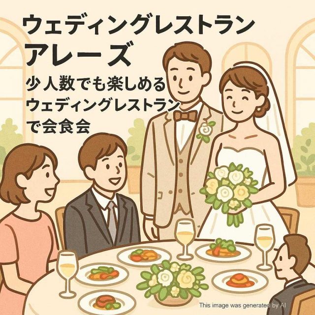 ウェディングレストランアレーズ少人数でも楽しめるウェディングレストランで会食会