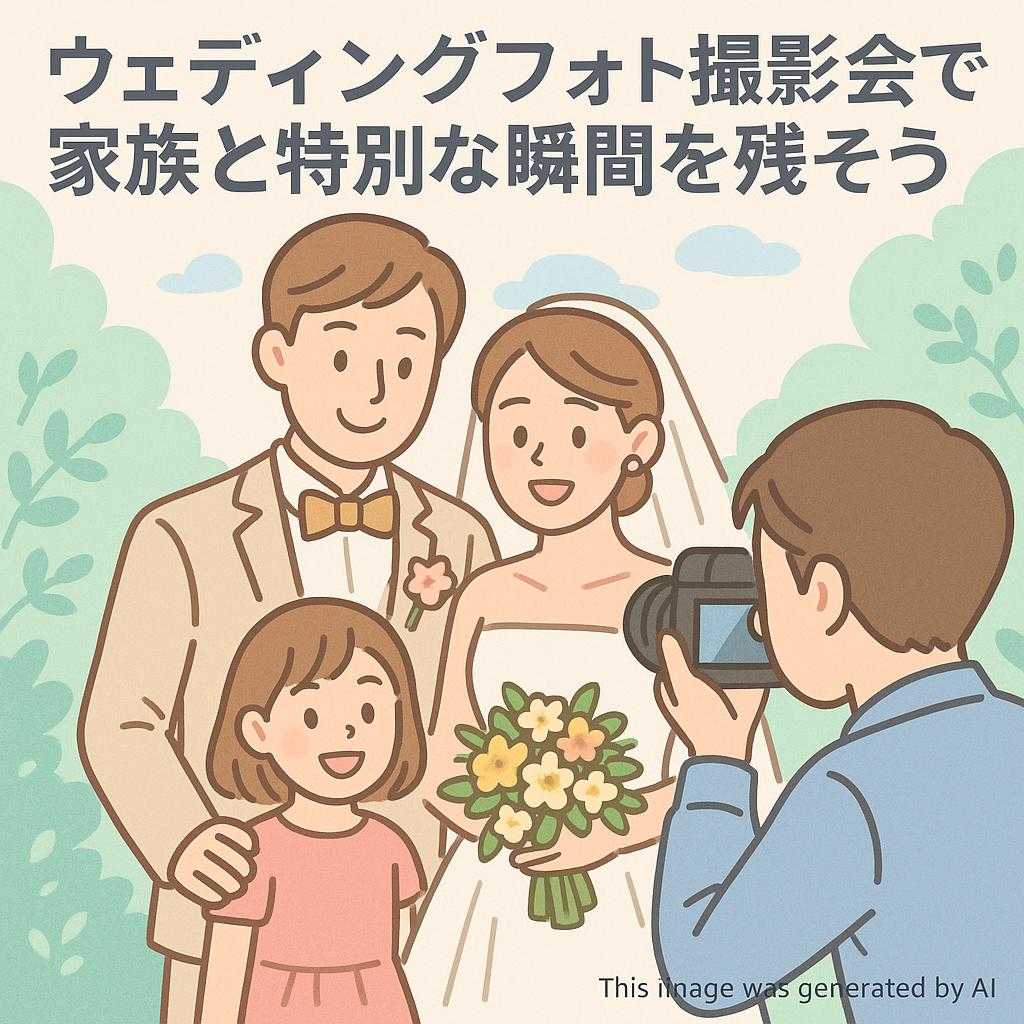 ウェディングフォト撮影会で家族と特別な瞬間を残そう