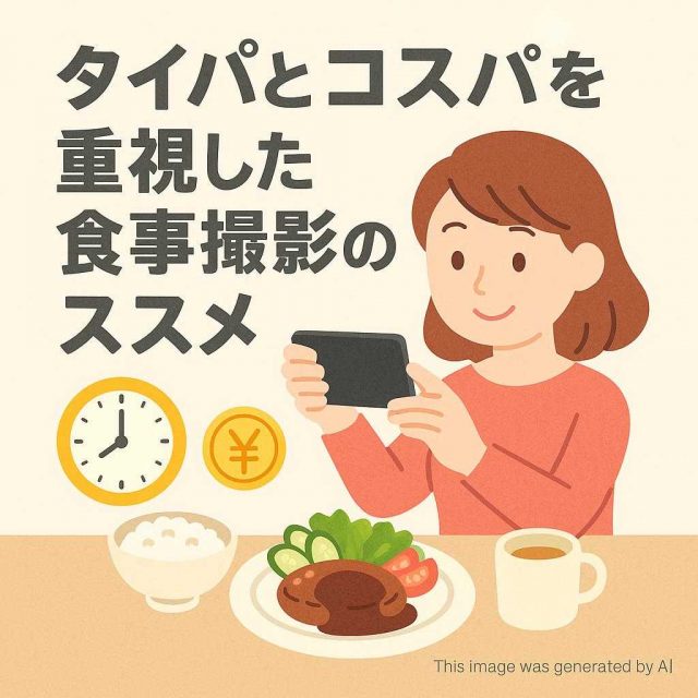 タイパとコスパを重視した食事撮影のススメ