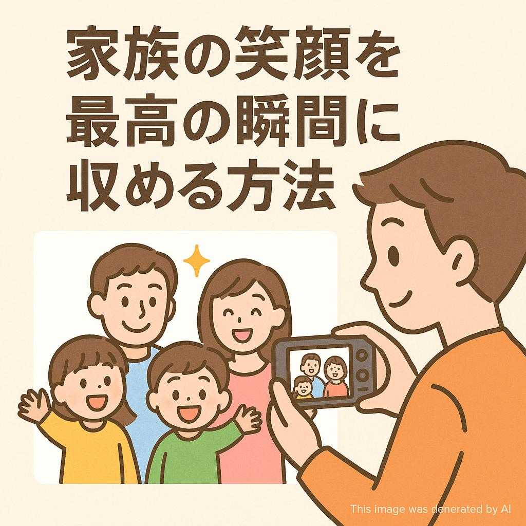 家族の笑顔を最高の瞬間に収める方法