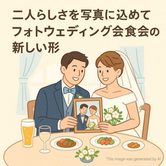 二人らしさを写真に込めて フォトウェディング会食会の新しい形