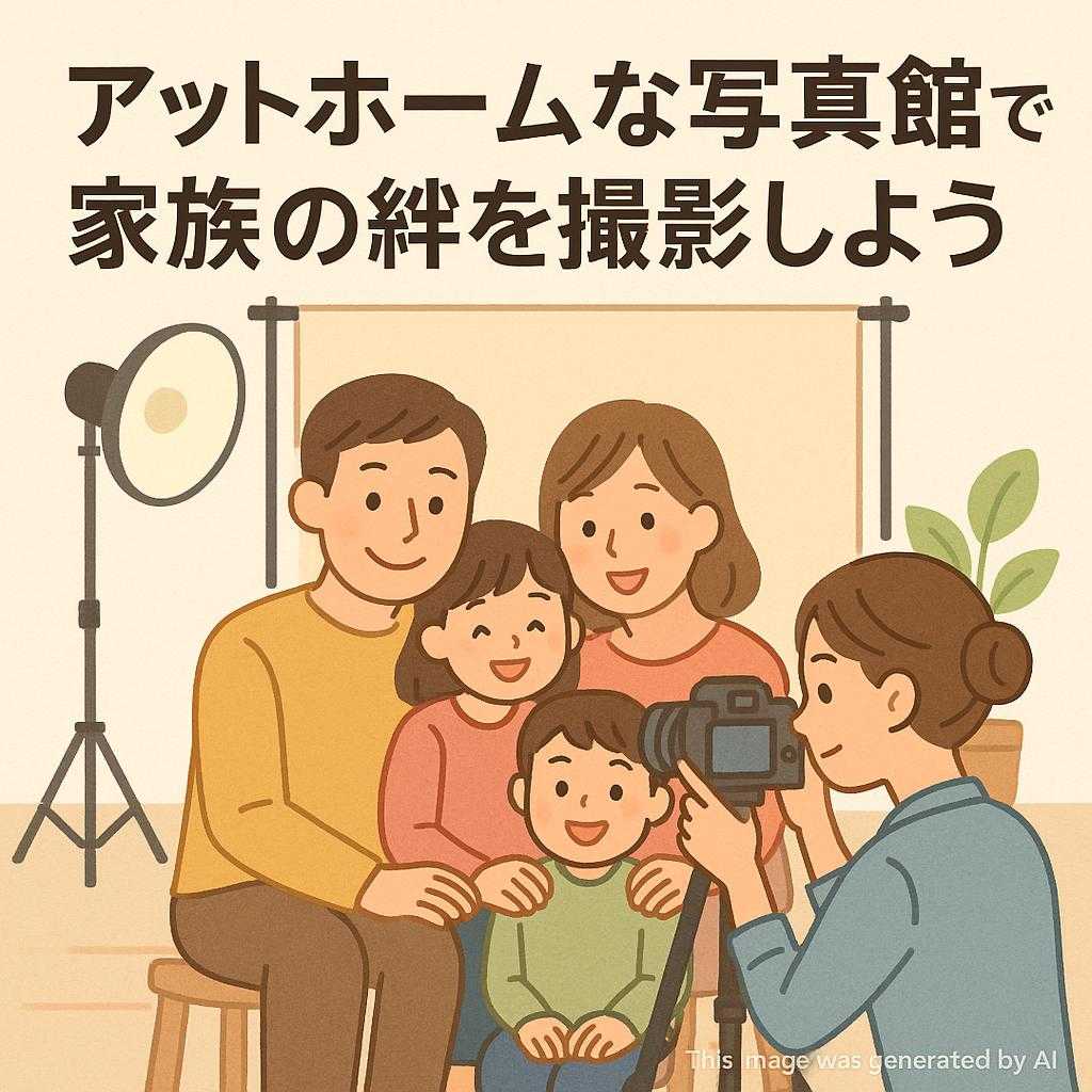 アットホームな写真館で家族の絆を撮影しよう