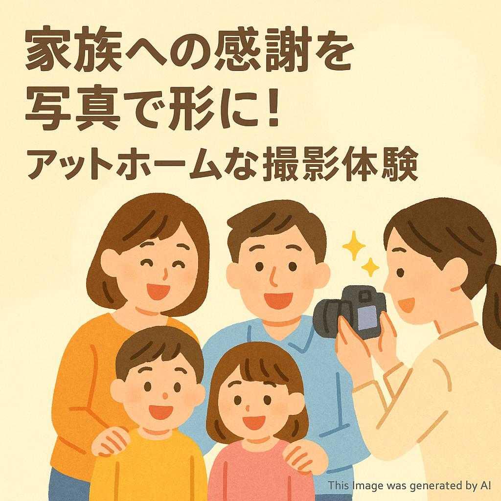 家族への感謝を写真で形に！アットホームな撮影体験
