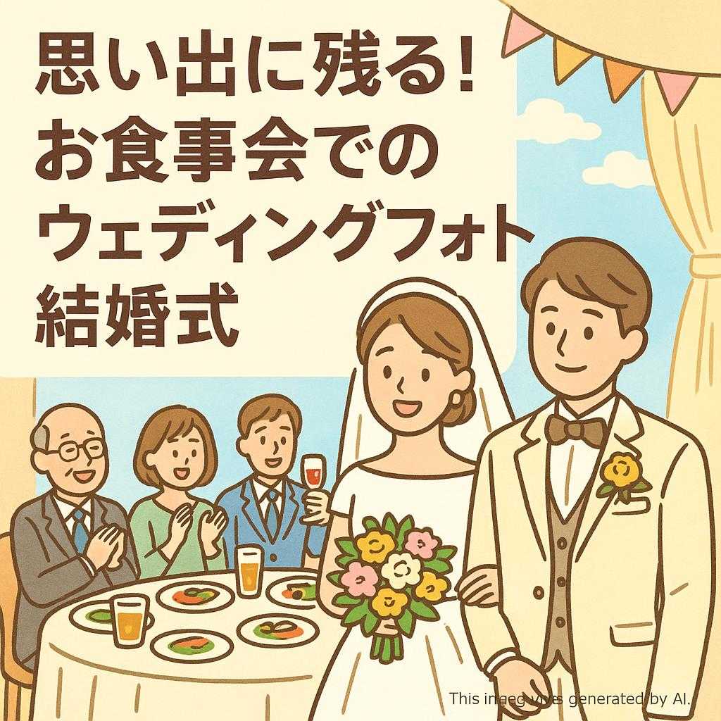 思い出に残る！お食事会でのウェディングフォト結婚式