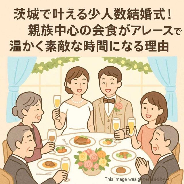 茨城で叶える少人数結婚式！親族中心の会食がアレーズで温かく素敵な時間になる理由