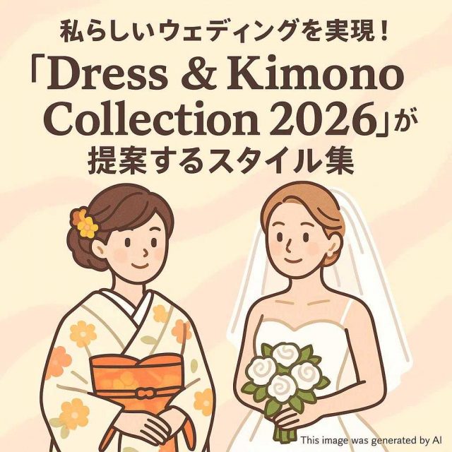 私らしいウェディングを実現！『Dress & Kimono Collection 2026』が提案するスタイル集