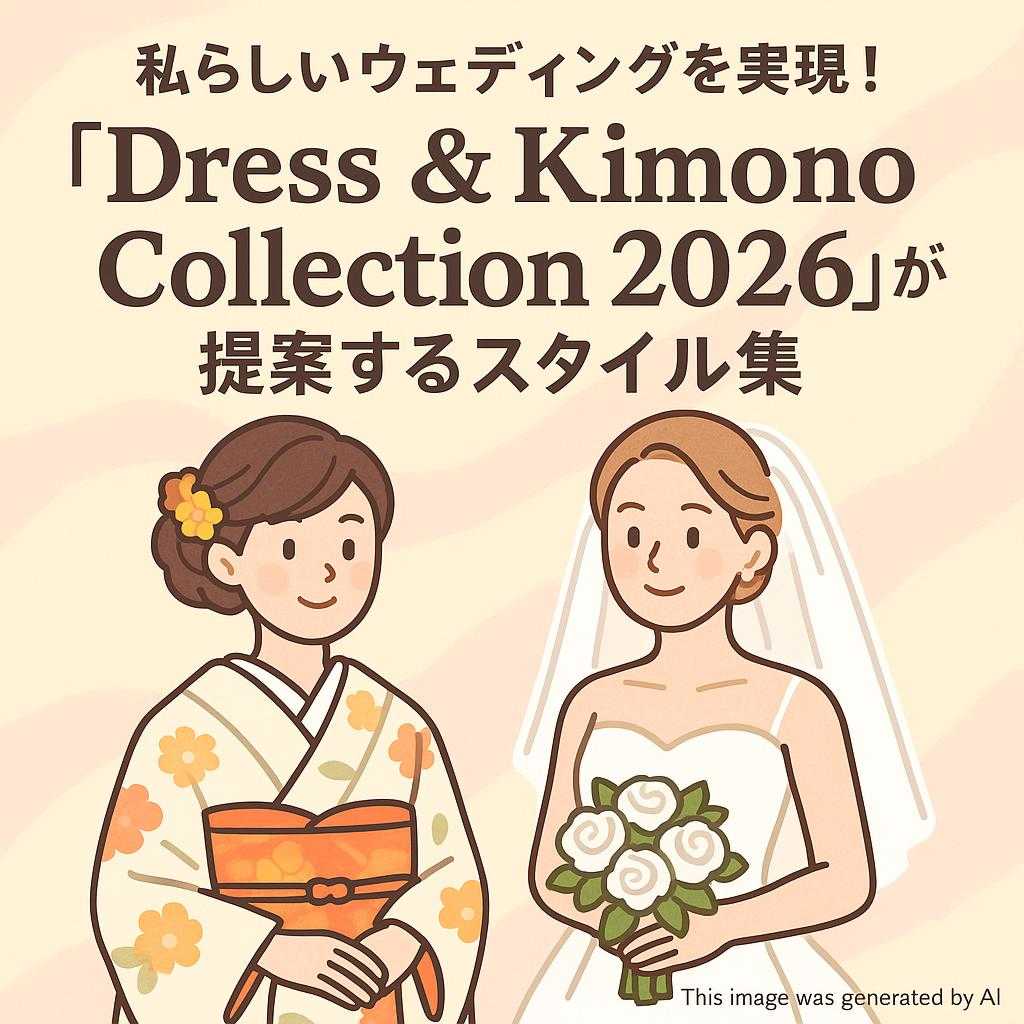 私らしいウェディングを実現！『Dress & Kimono Collection 2026』が提案するスタイル集