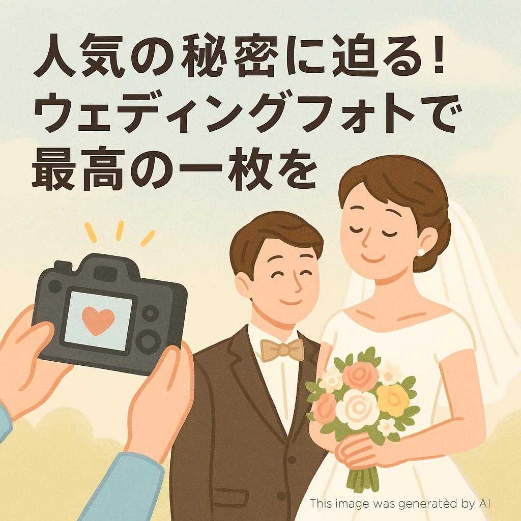 人気の秘密に迫る!ウェディングフォトで最高の一枚を