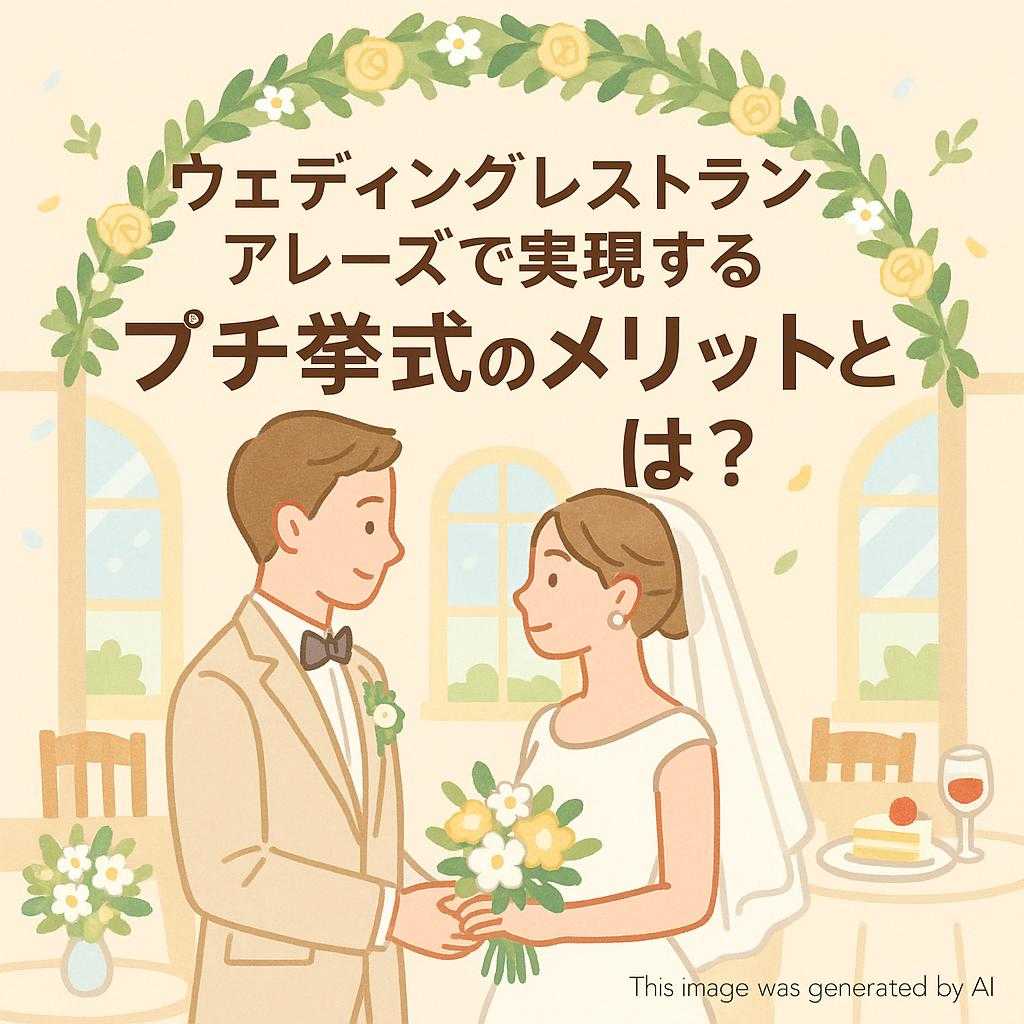 ウェディングレストランアレーズで実現するプチ挙式のメリットとは？