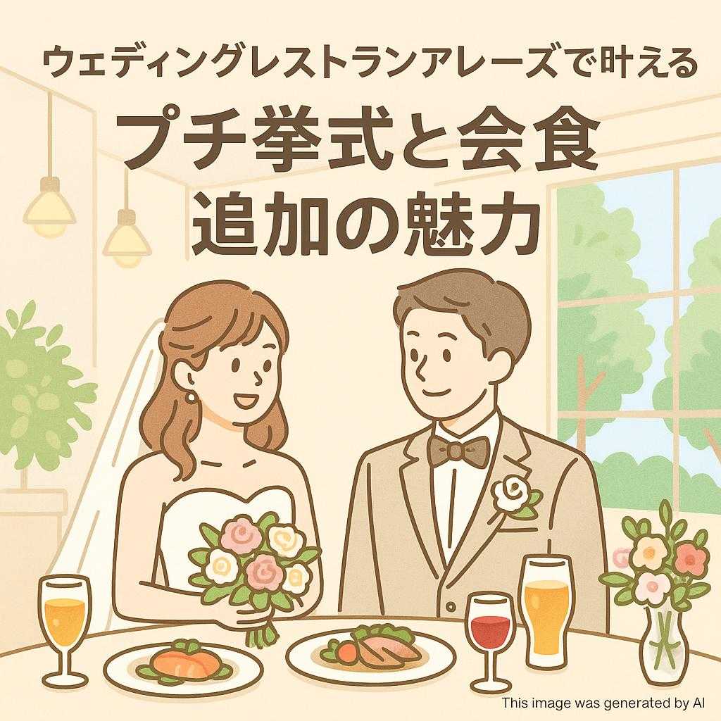 ウェディングレストランアレーズで叶えるプチ挙式と会食追加の魅力