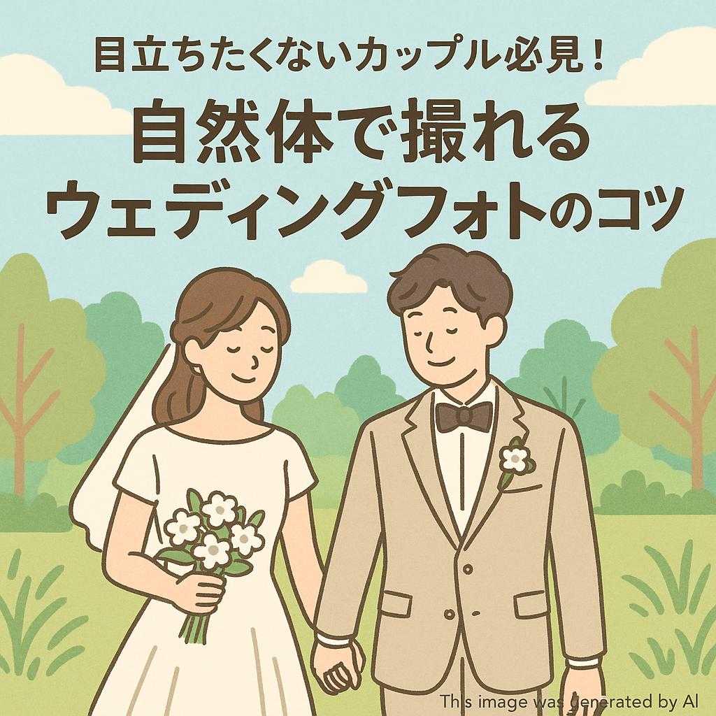 目立ちたくないカップル必見！自然体で撮れるウェディングフォトのコツ