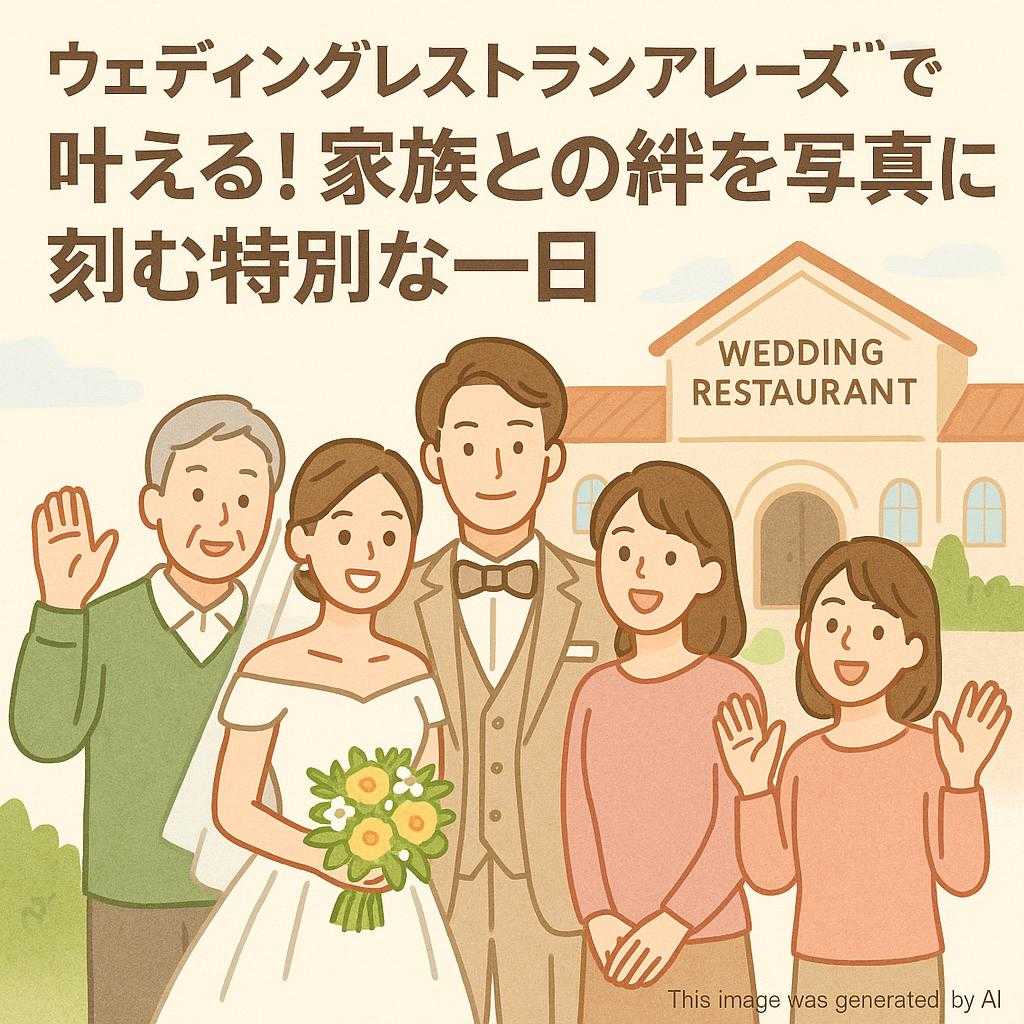 ウェディングレストランアレーズで叶える！家族との絆を写真に刻む特別な一日
