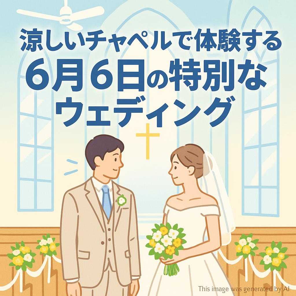 涼しいチャペルで体験する6月6日の特別なウェディング