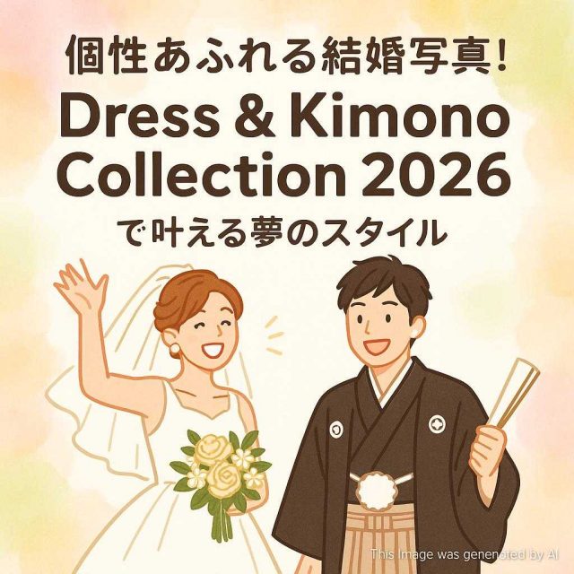 個性あふれる結婚写真！『Dress & Kimono Collection 2026』で叶える夢のスタイル