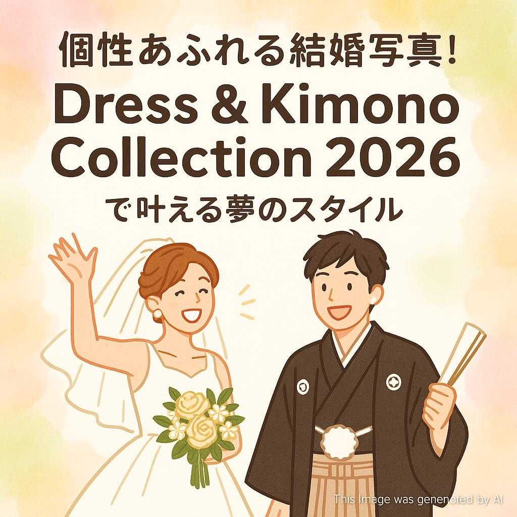 個性あふれる結婚写真！『Dress & Kimono Collection 2026』で叶える夢のスタイル