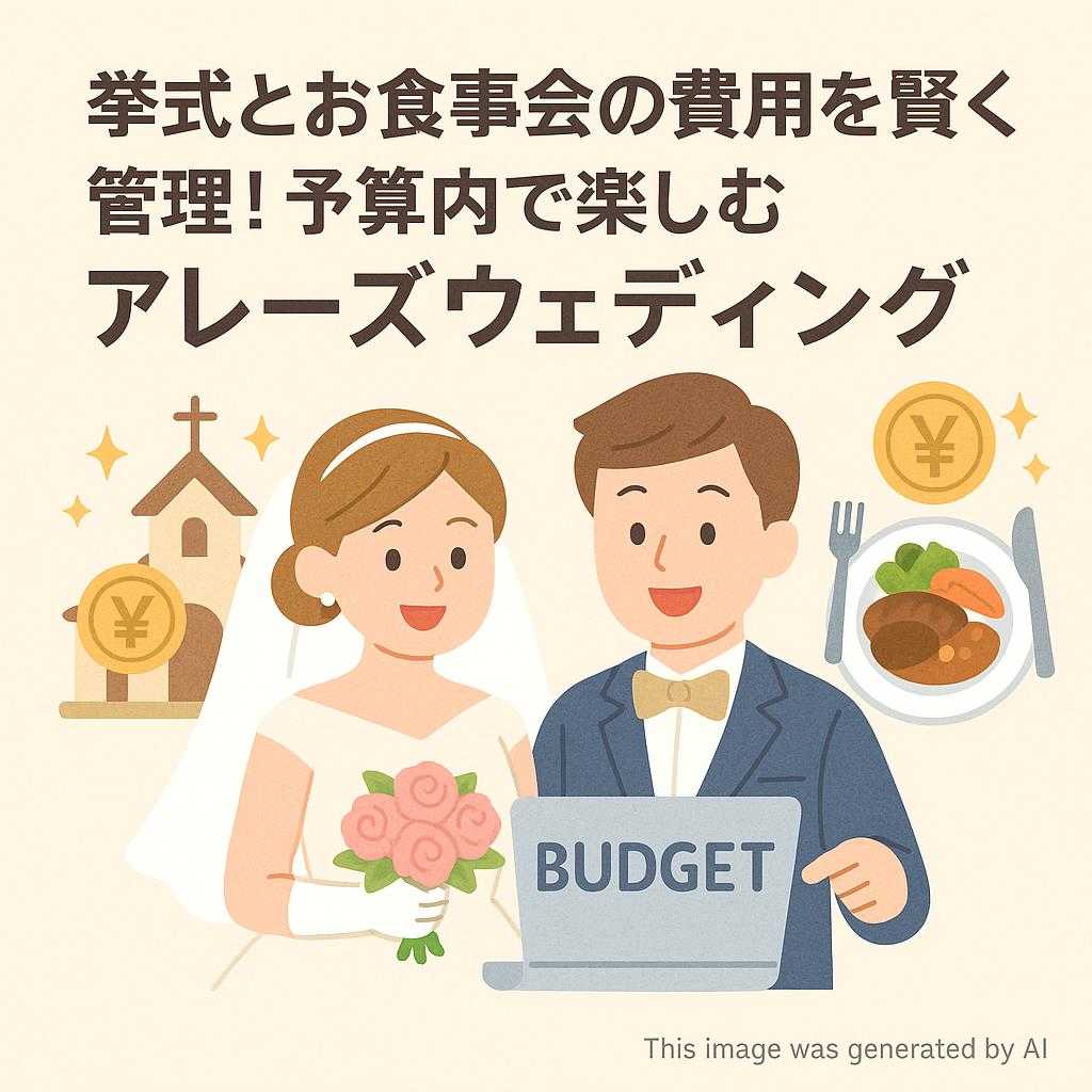 挙式とお食事会の費用を賢く管理！予算内で楽しむアレーズウェディング