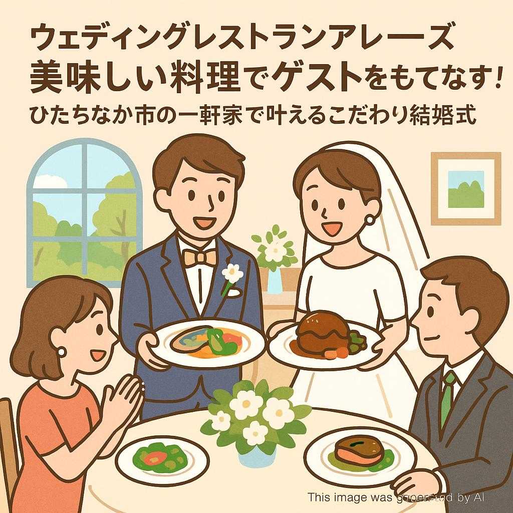 ウェディングレストランアレーズ美味しい料理でゲストをもてなす! ひたちなか市の一軒家で叶えるこだわり結婚式