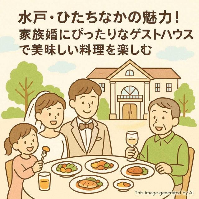 水戸・ひたちなかの魅力! 家族婚にぴったりなゲストハウスで美味しい料理を楽しむ