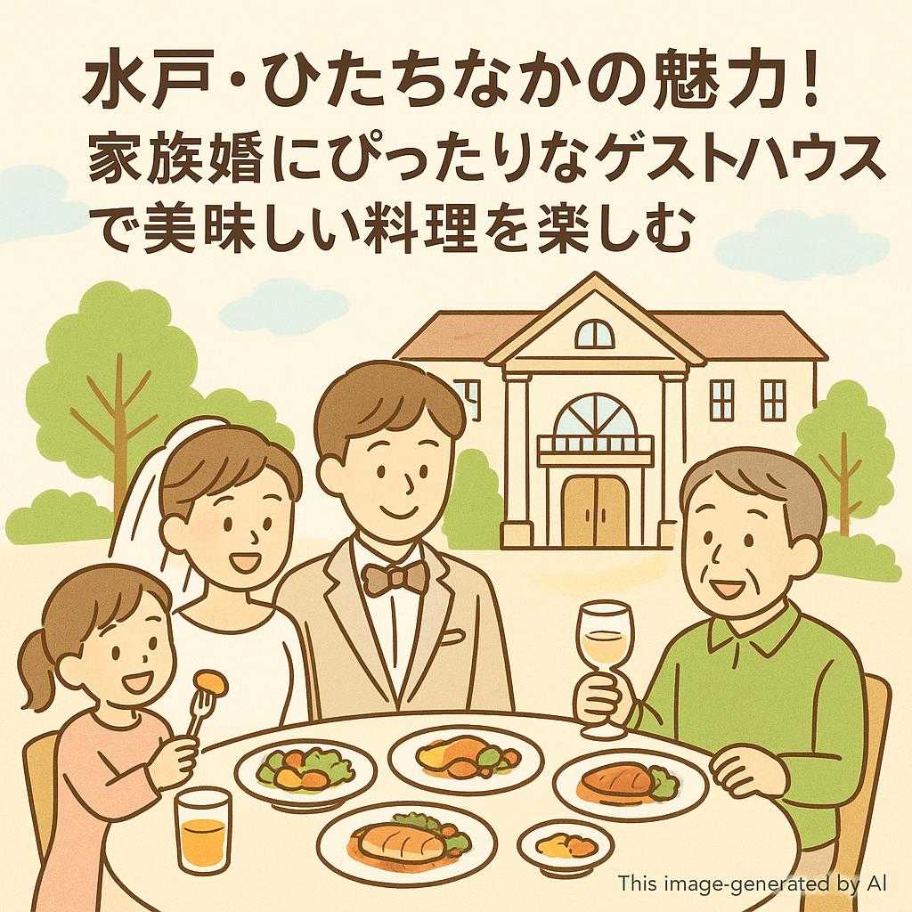 水戸・ひたちなかの魅力! 家族婚にぴったりなゲストハウスで美味しい料理を楽しむ