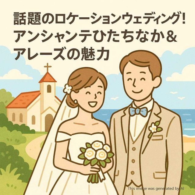 話題のロケーションウェディング！アンシャンテひたちなか＆アレーズの魅力