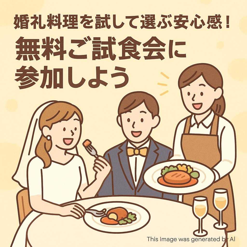 婚礼料理を試して選ぶ安心感!無料ご試食会に参加しよう
