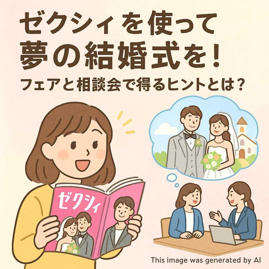 ゼクシィを使って夢の結婚式を！フェアと相談会で得るヒントとは？