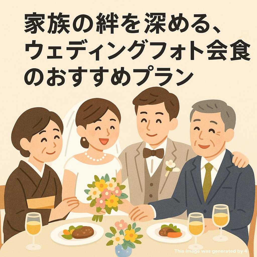 家族の絆を深める、ウェディングフォト会食のおすすめプラン