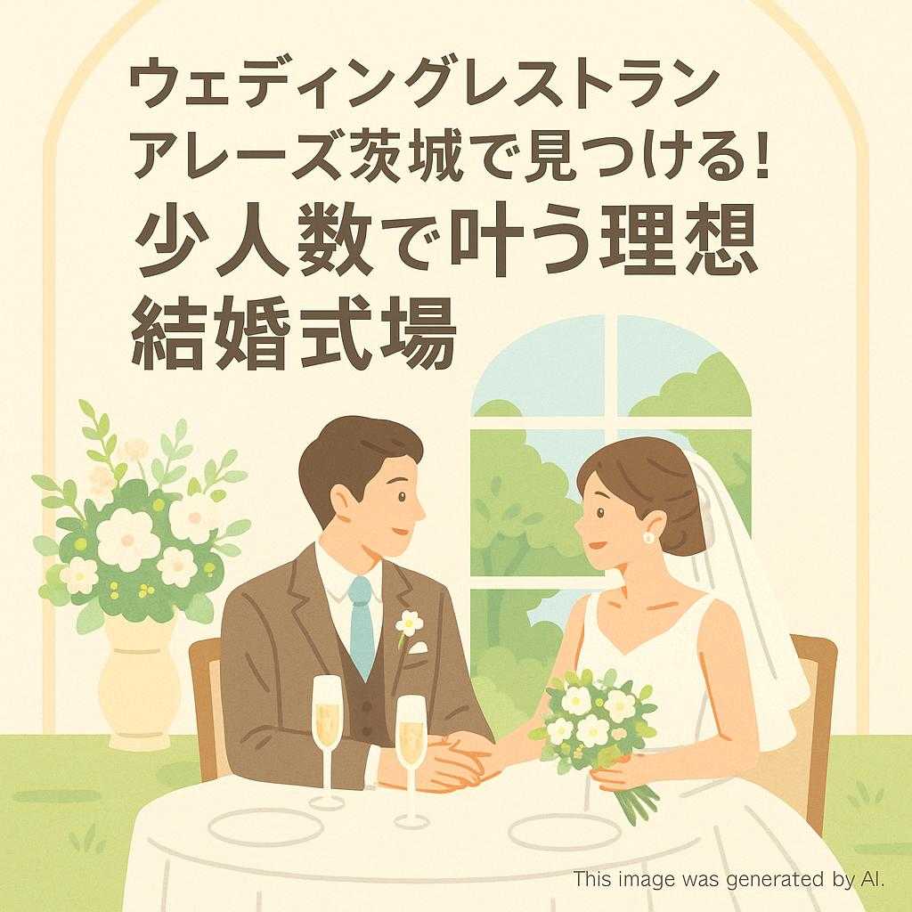 ウェディングレストランアレーズ茨城で見つける！少人数で叶う理想的な結婚式場