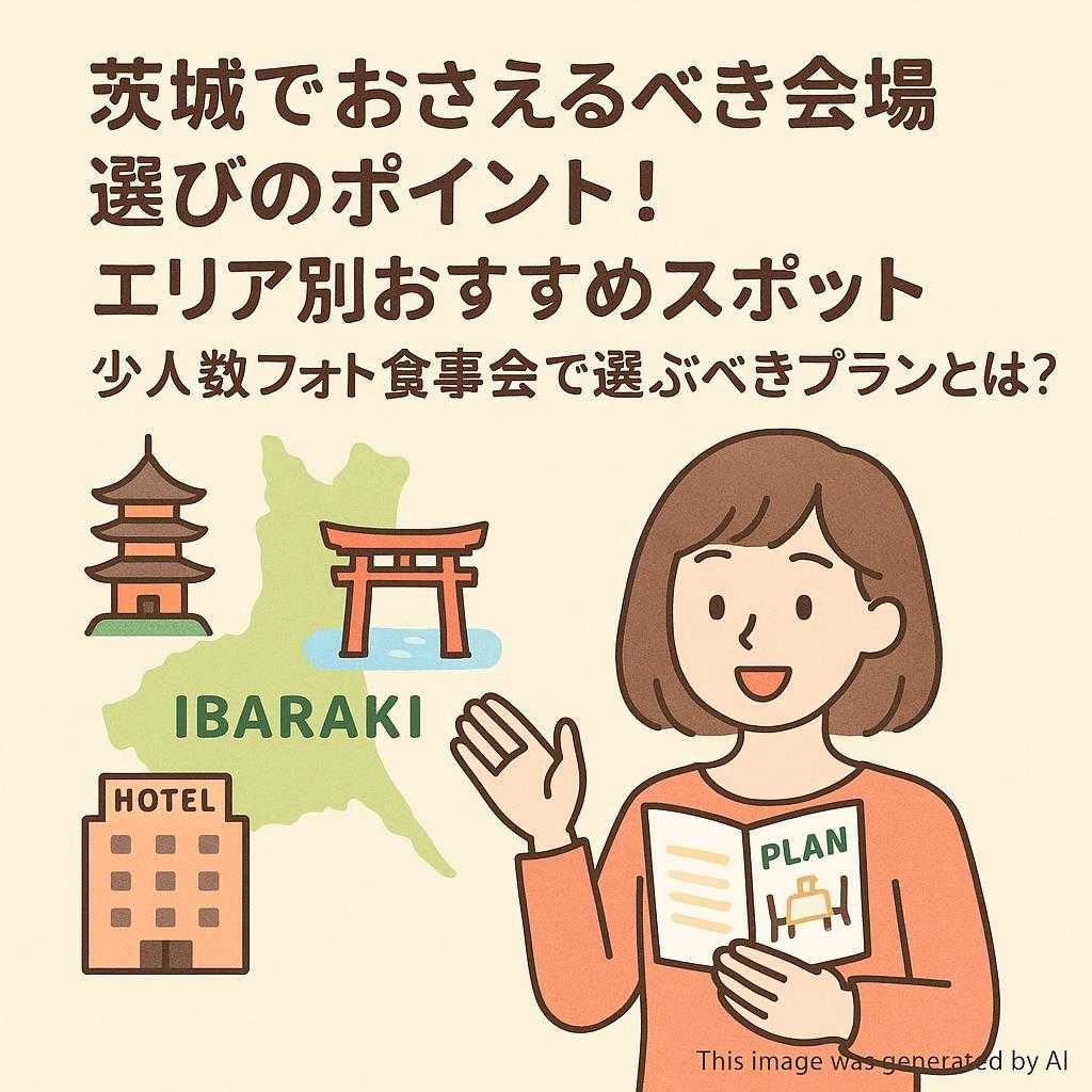 茨城でおさえるべき会場選びのポイント!エリア別おすすめスポット 少人数フォト食事会で選ぶべきプランとは?!