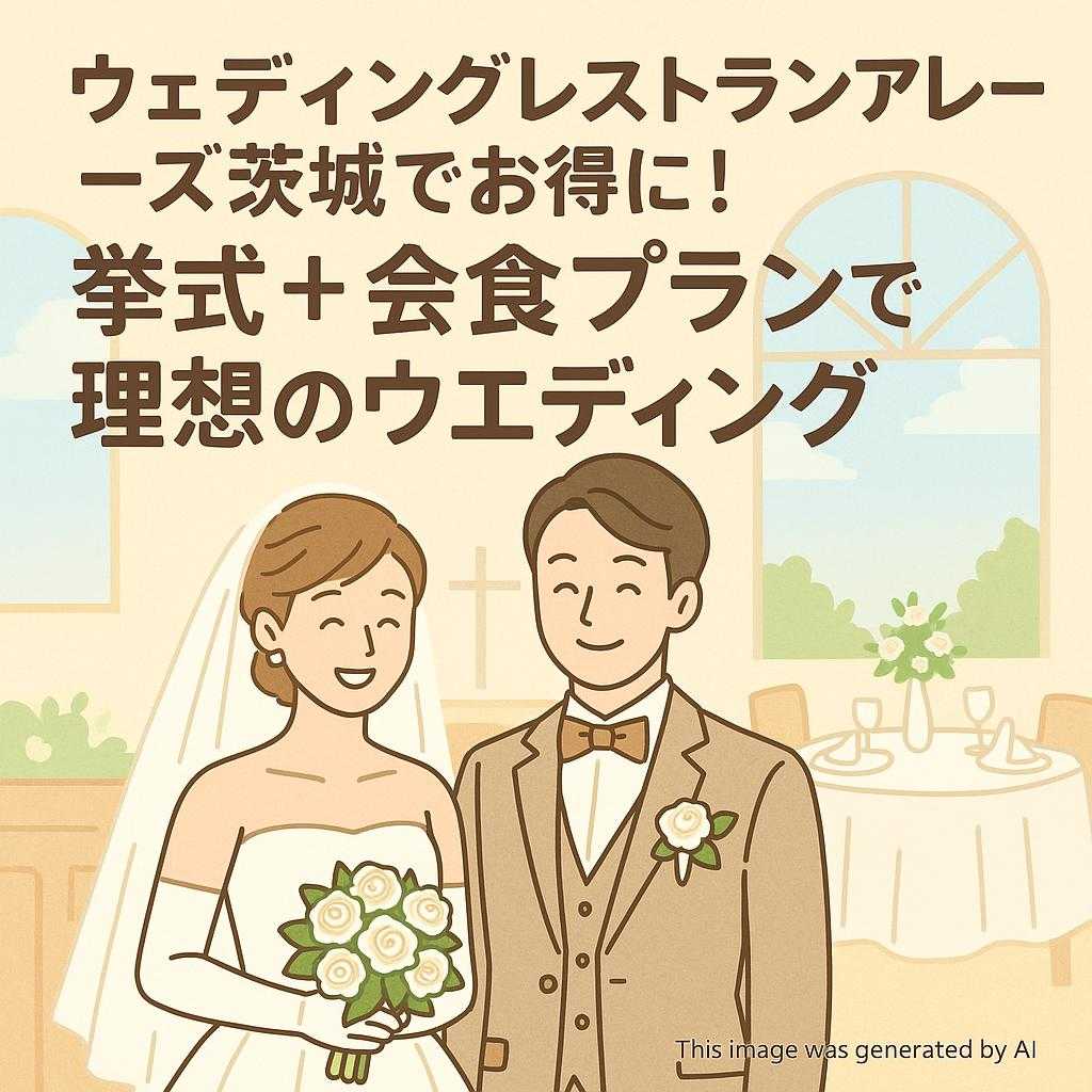 ウェディングレストランアレーズ茨城でお得に!挙式+会食プランで理想のウエディング