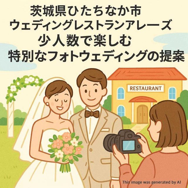 茨城県ひたちなか市ウェディングレストランアレーズ少人数で楽しむ特別なフォトウェディングの提案