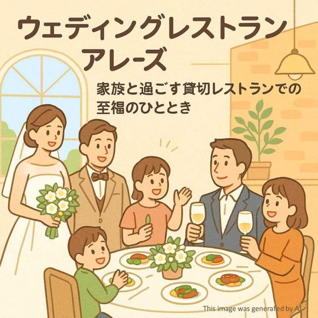 ウェディングレストランアレーズ家族と過ごす貸切レストランでの至福のひととき