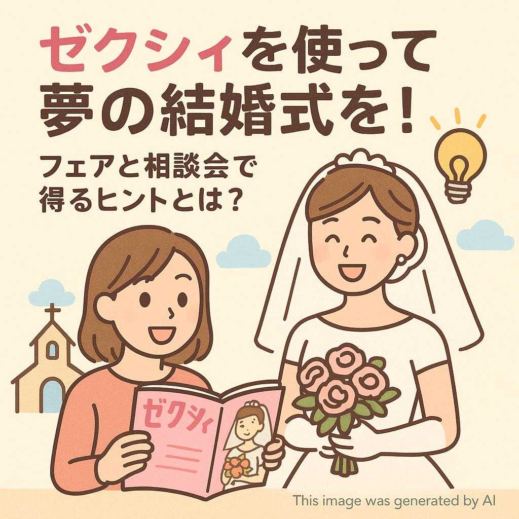 ゼクシィを使って夢の結婚式を！フェアと相談会で得るヒントとは？
