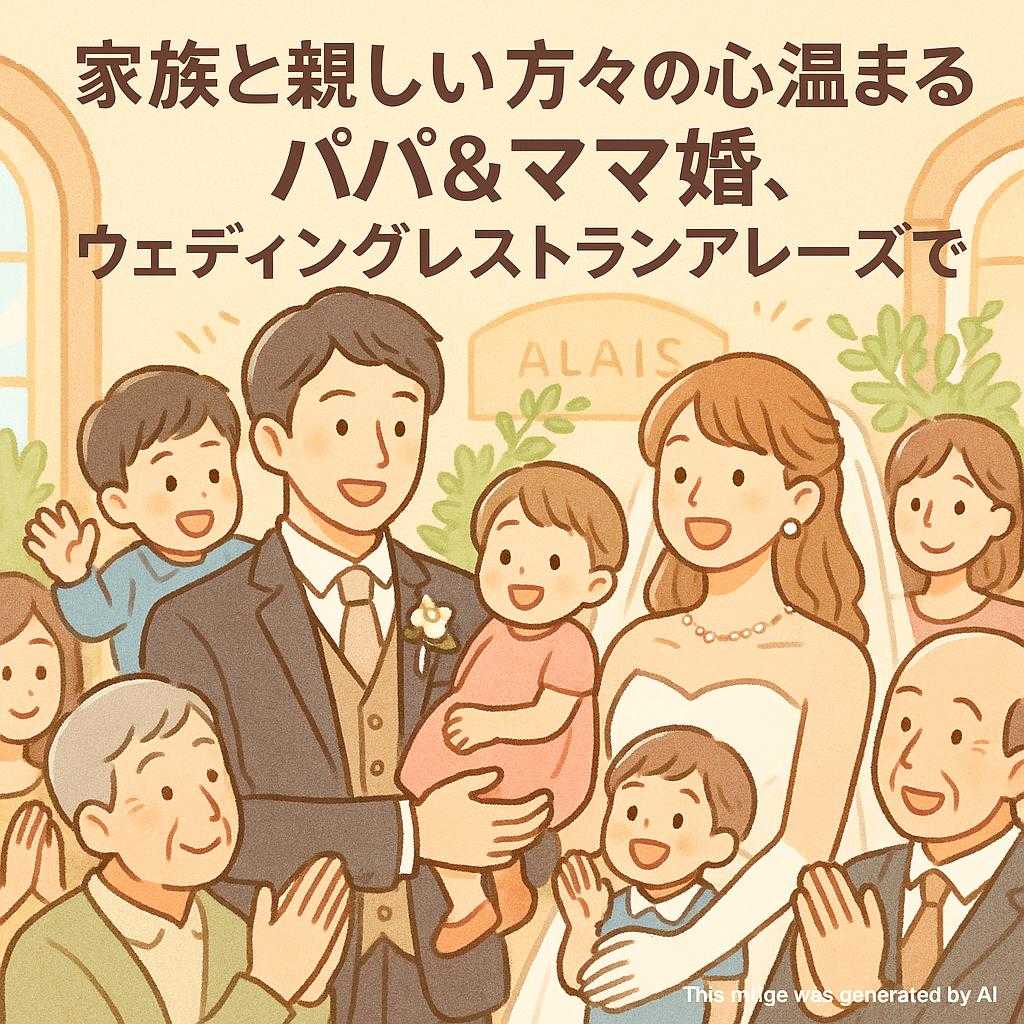 家族と親しい方々との心温まるパパ＆ママ婚、ウェディングレストランアレーズで