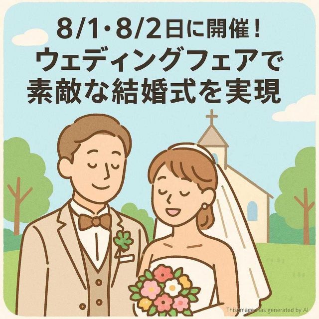 8/1・8/2日に開催！ウェディングフォイトフェアで素敵な結婚式を実現