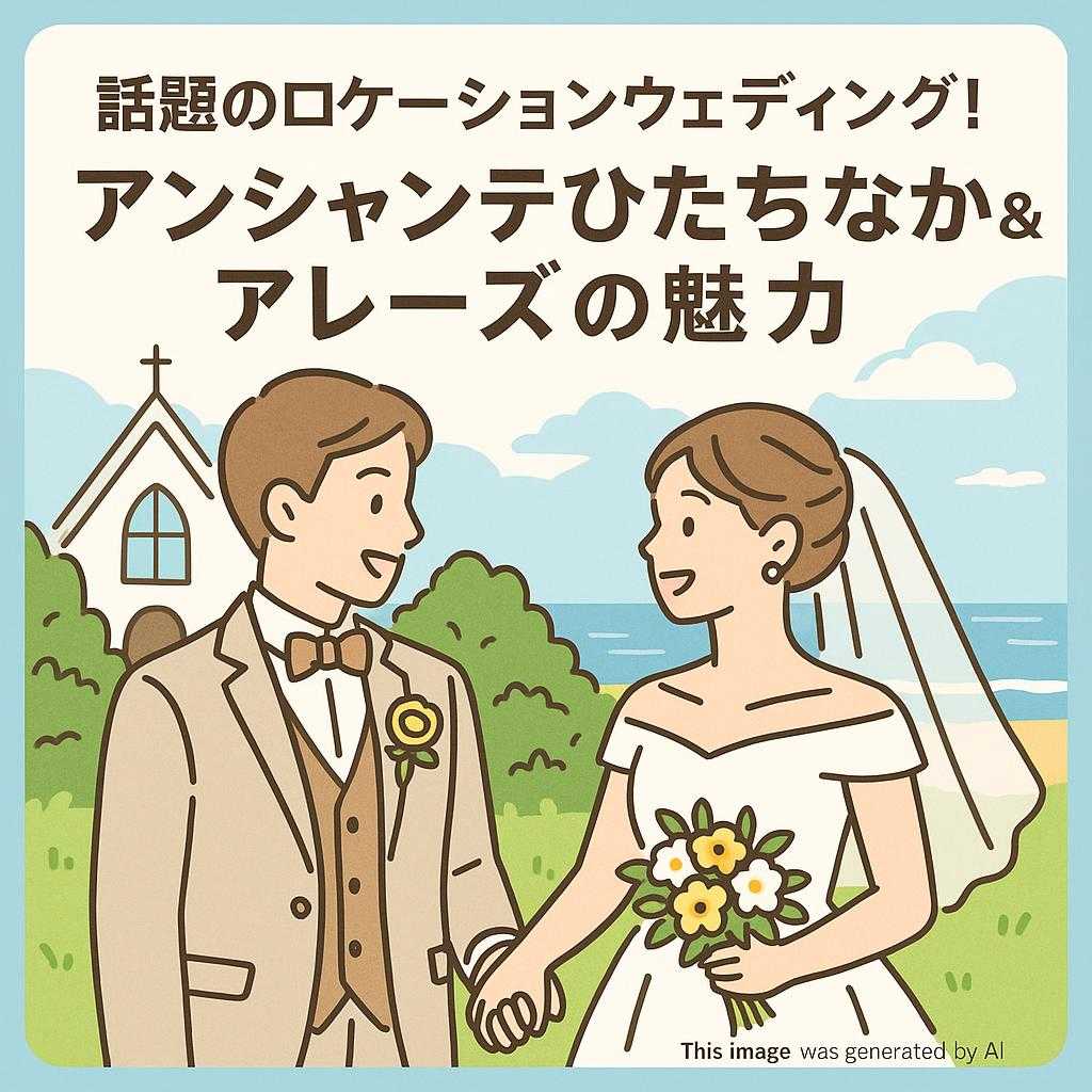 話題のロケーションウェディング！アンシャンテひたちなか＆アレーズの魅力