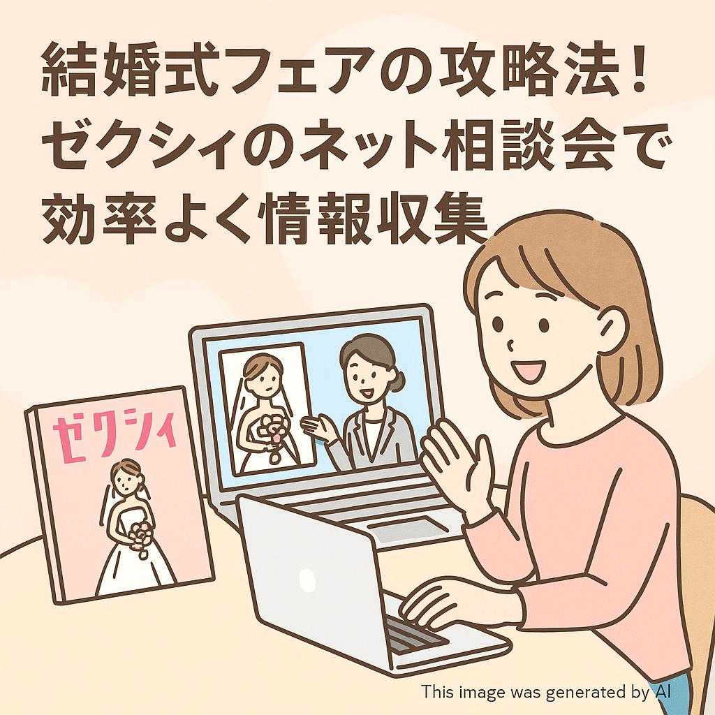 結婚式フェアの攻略法！ゼクシィのネット相談会で効率よく情報収集