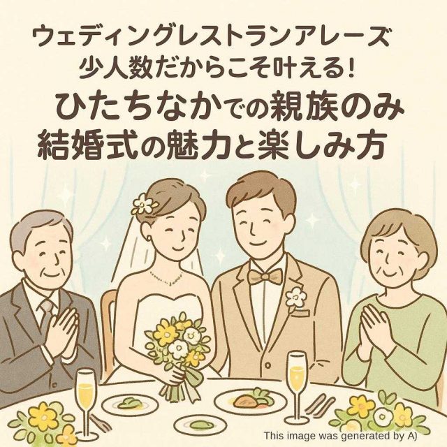 ウェディングレストランアレーズ少人数だからこそ叶える! ひたちなかでの親族のみ結婚式の魅力と楽しみ方