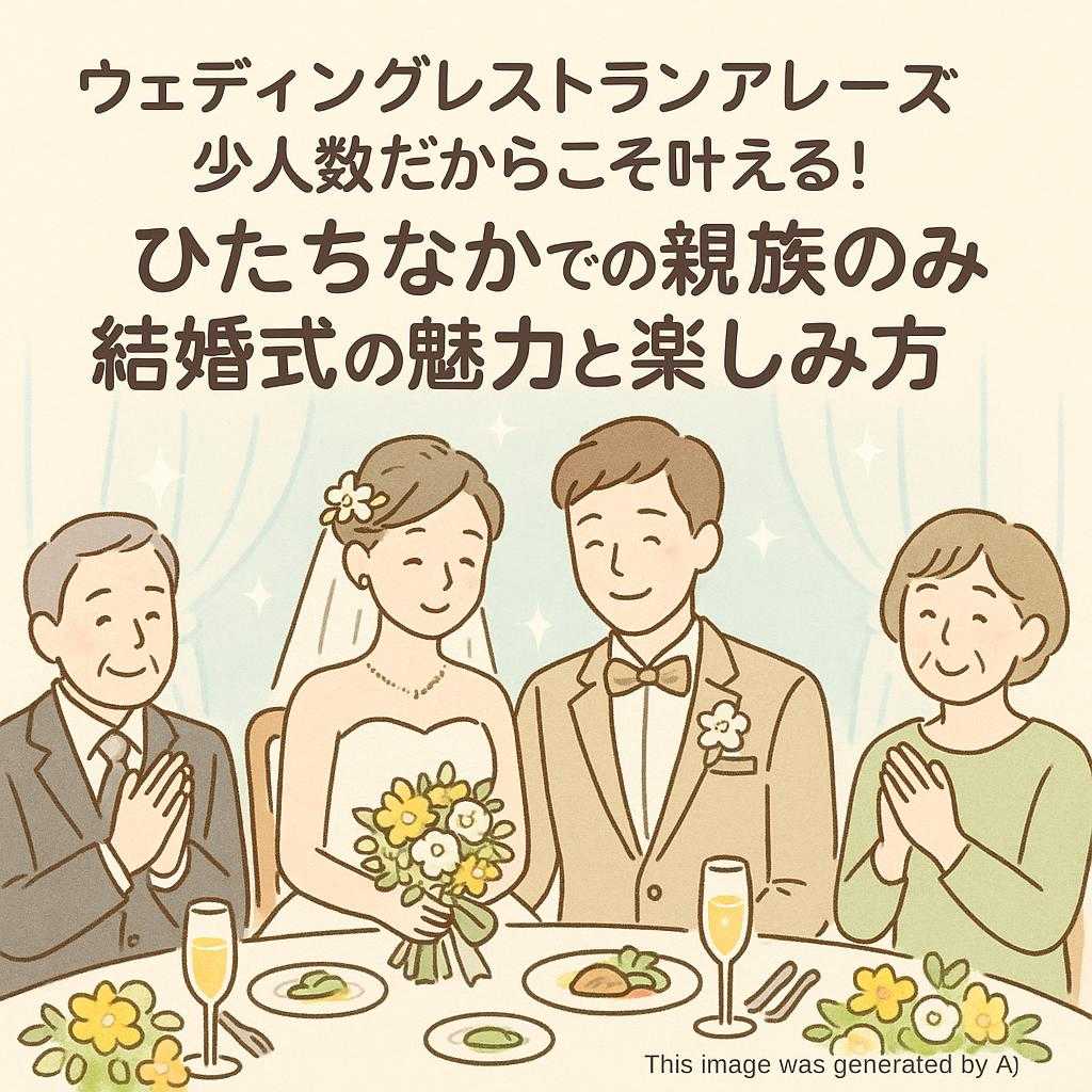 ウェディングレストランアレーズ少人数だからこそ叶える! ひたちなかでの親族のみ結婚式の魅力と楽しみ方