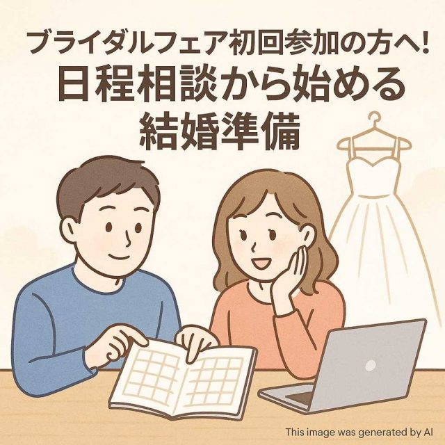 ブライダルフェア初回参加の方へ！日程相談から始める結婚準備