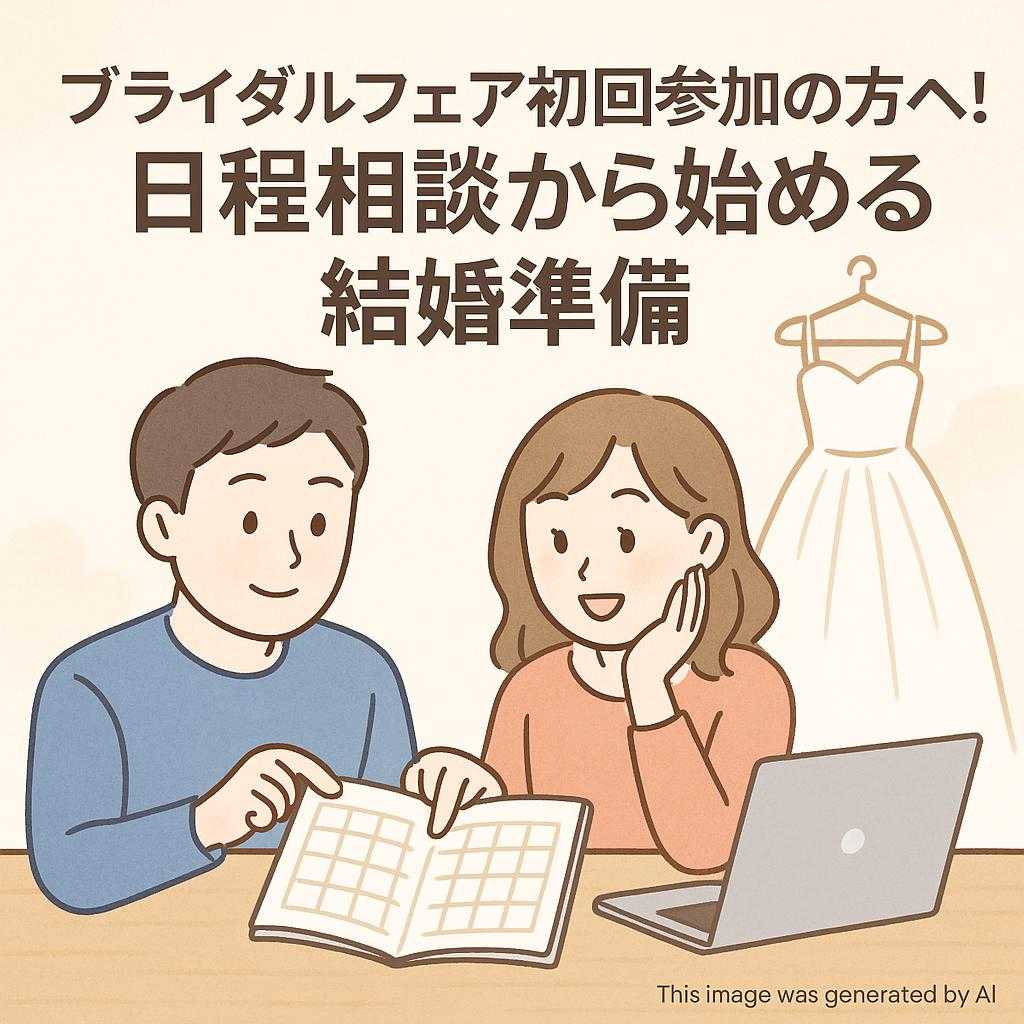 ブライダルフェア初回参加の方へ！日程相談から始める結婚準備
