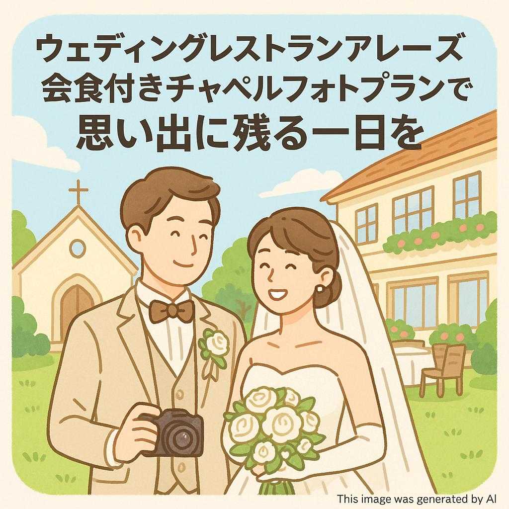 ウェディングレストランアレーズ会食付きチャペルフォトプランで思い出に残る一日を