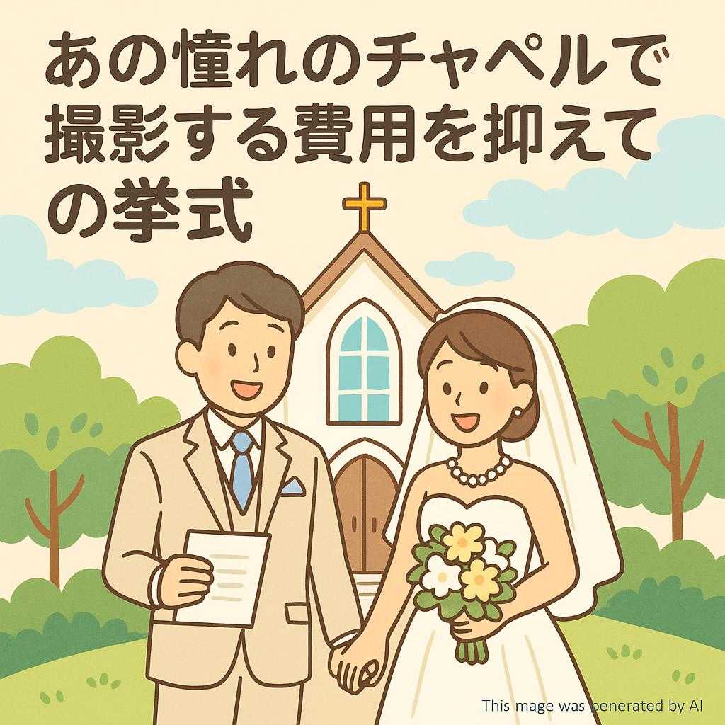 あの憧れのチャペルで撮影する費用を抑えての挙式
