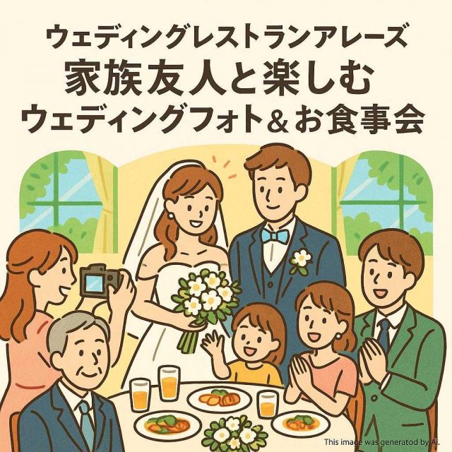 ウェディングレストランアレーズ家族友人と楽しむウェディングフォトお食事会