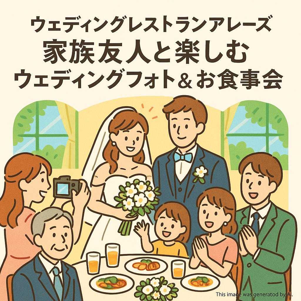 ウェディングレストランアレーズ家族友人と楽しむウェディングフォトお食事会
