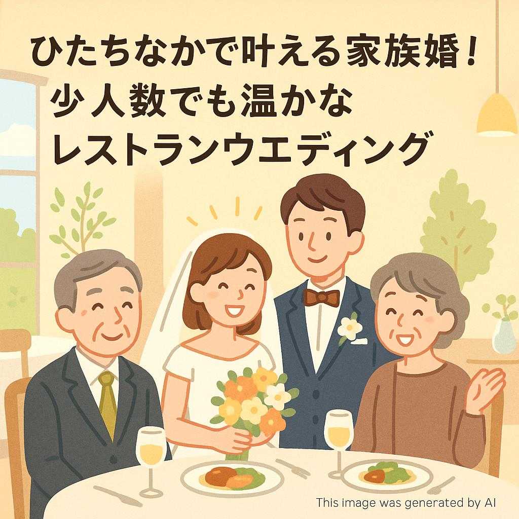ひたちなかで叶える家族婚！少人数でも温かなレストランウエディング